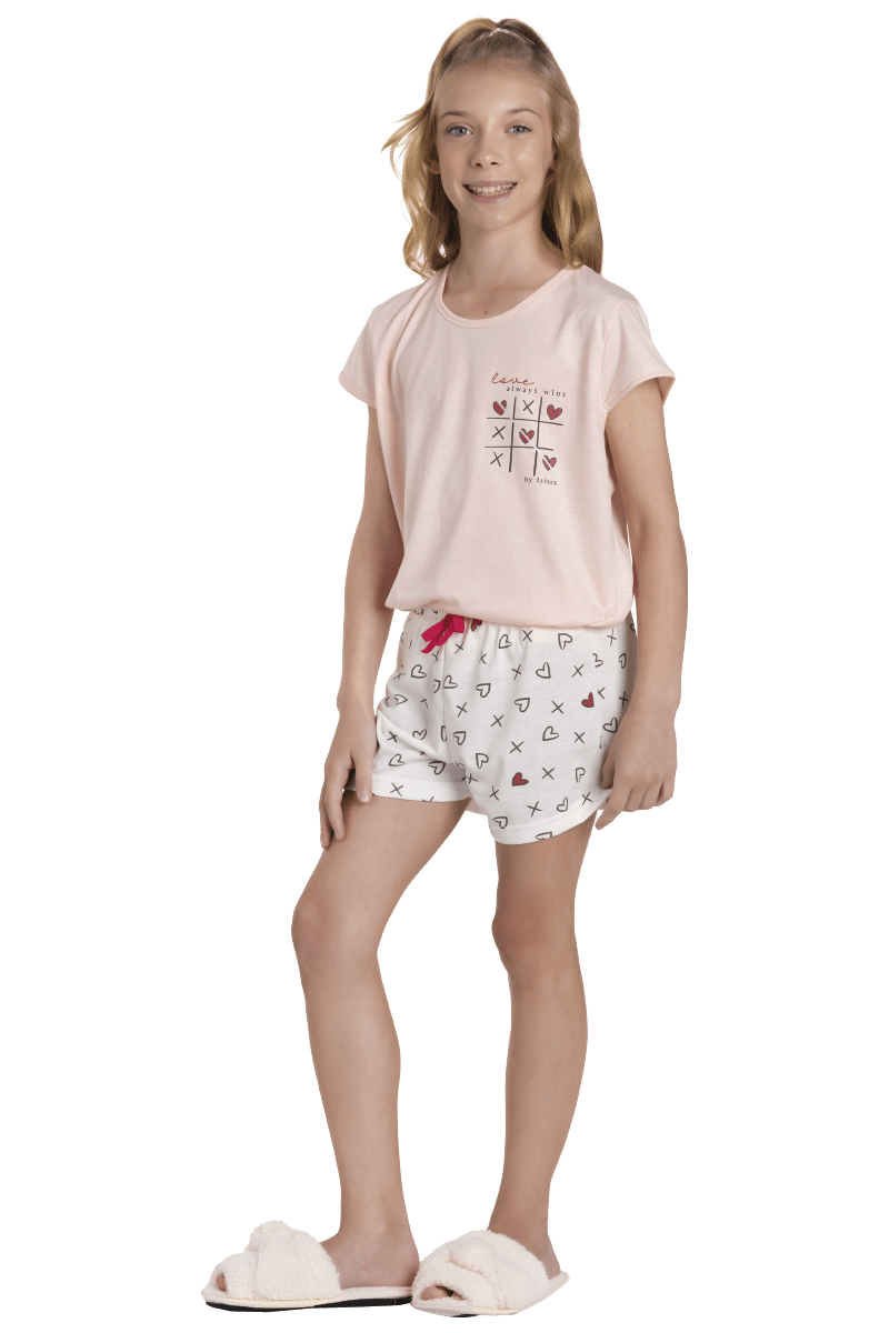 Pijama Jogo da Velha - Infantil - feminino - SVS Modas - Moda Praia